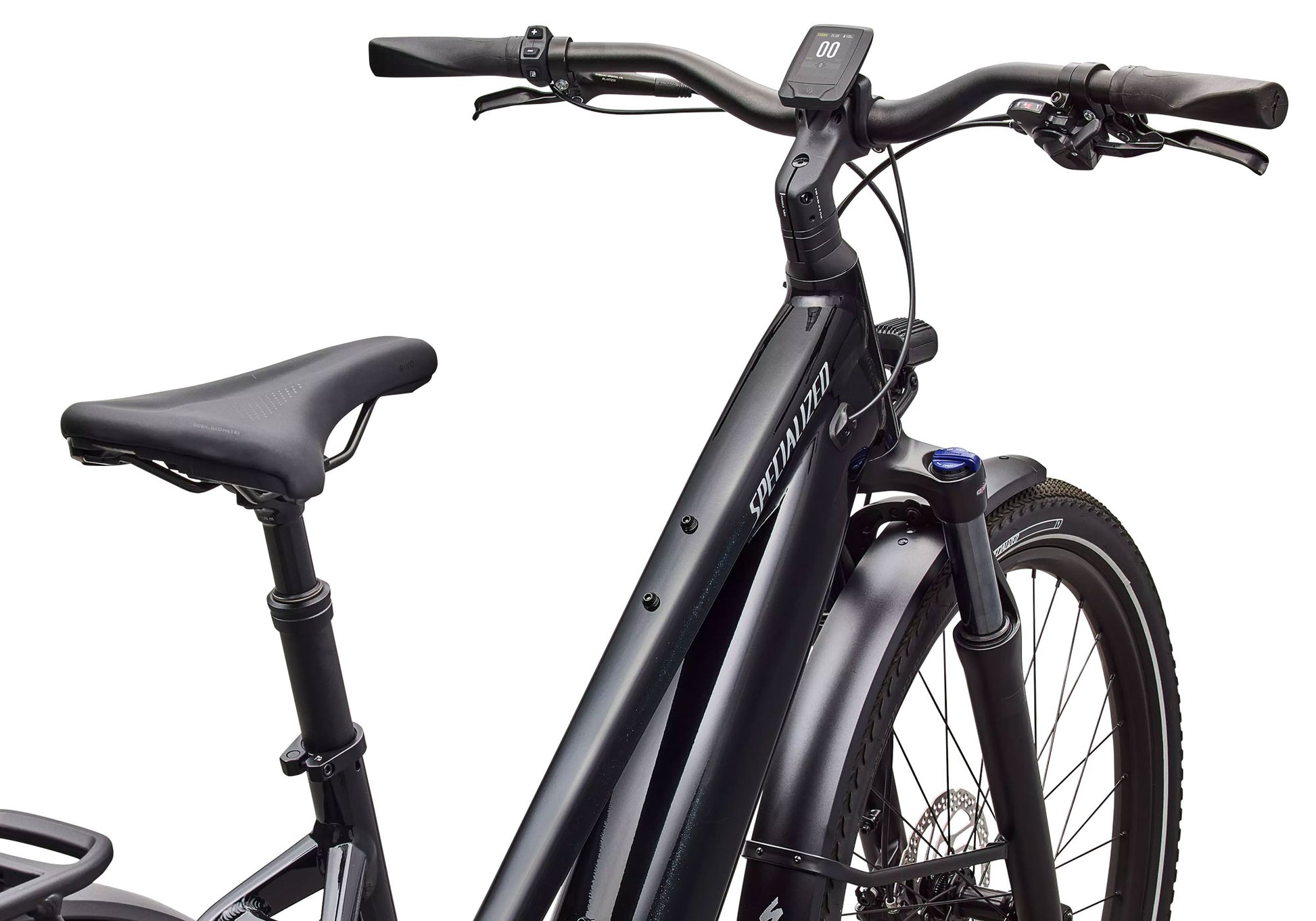 2026 Specialized Turbo Vado 4.0 Step-Through Unisex Electric Urban Bike, Gloss Cast Black image 