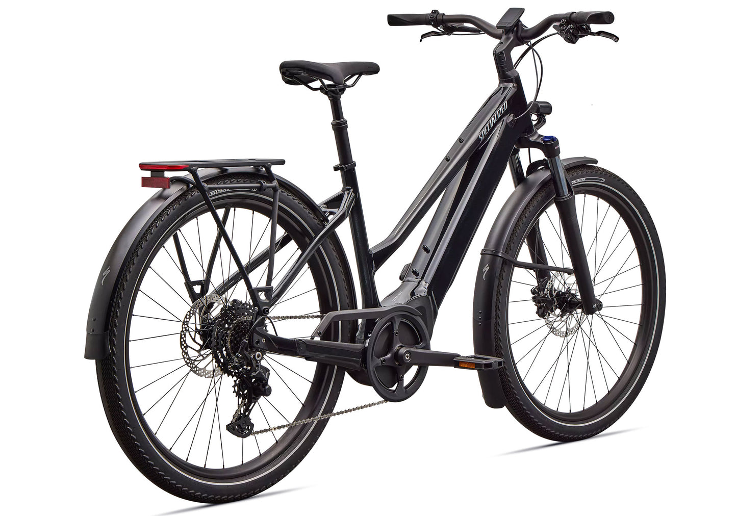 2026 Specialized Turbo Vado 4.0 Step-Through Unisex Electric Urban Bike, Gloss Cast Black image 2