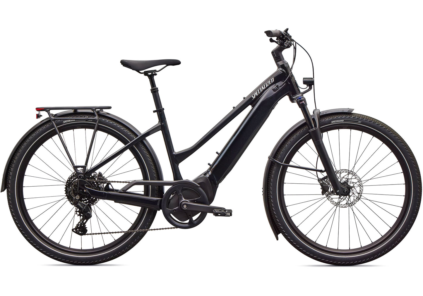 2026 Specialized Turbo Vado 4.0 Step-Through Unisex Electric Urban Bike, Gloss Cast Black image 3