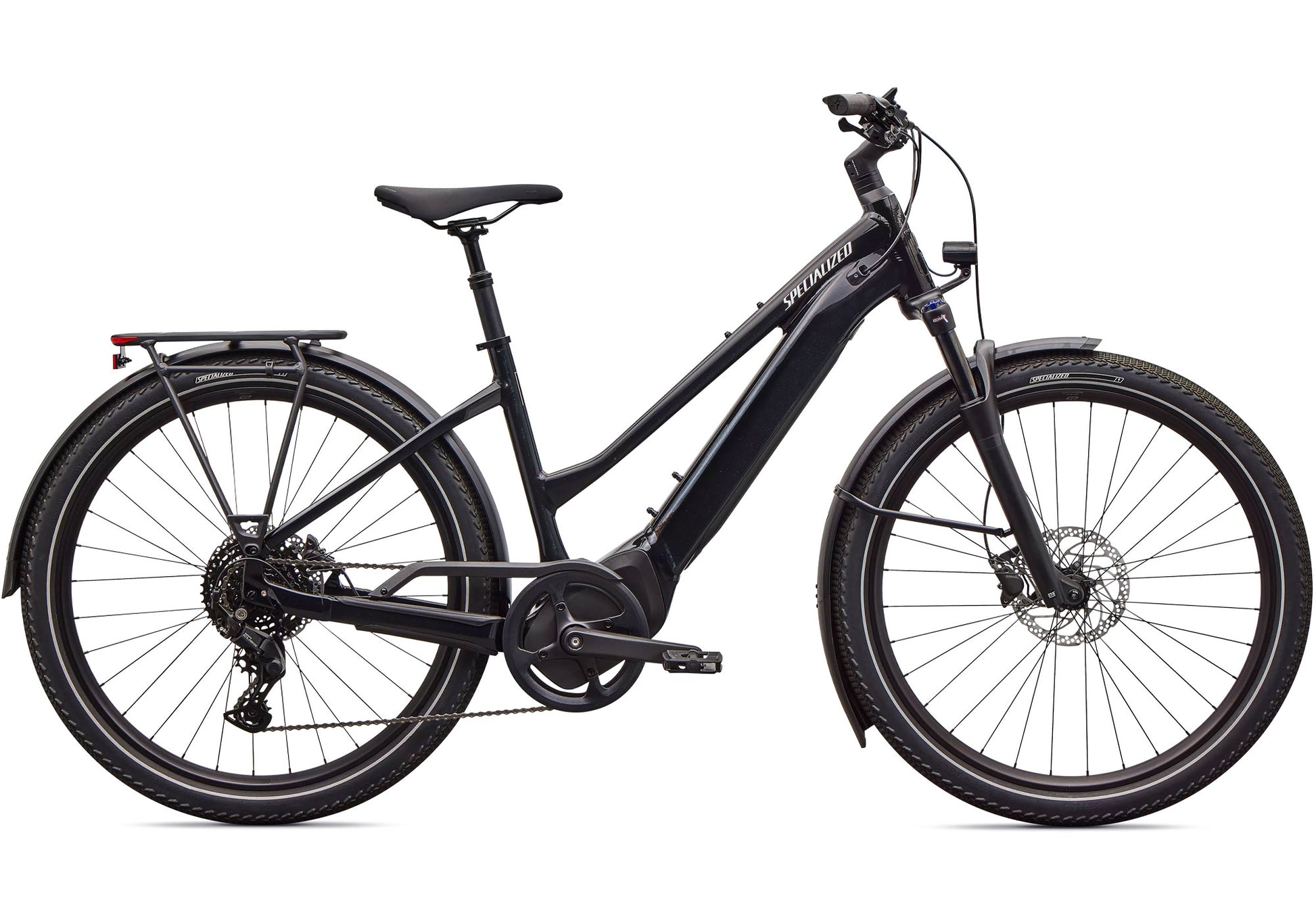 2026 Specialized Turbo Vado 4.0 Step-Through Unisex Electric Urban Bike, Gloss Cast Black image 3