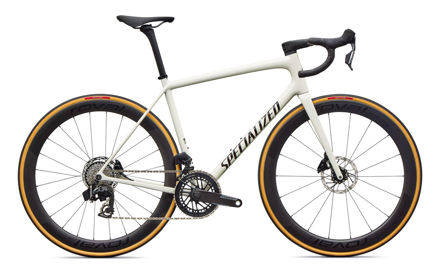 2027 Specialized Aethos 2 Pro SRAM Force AXS Unisex Road Bike, Birch/Stallion Metallic image 3