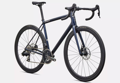 2027 Specialized Aethos 2 Expert SRAM Force AXS Unisex Road Endurance Bike, Deep Marine Metallic/Rose Shimmer image 1