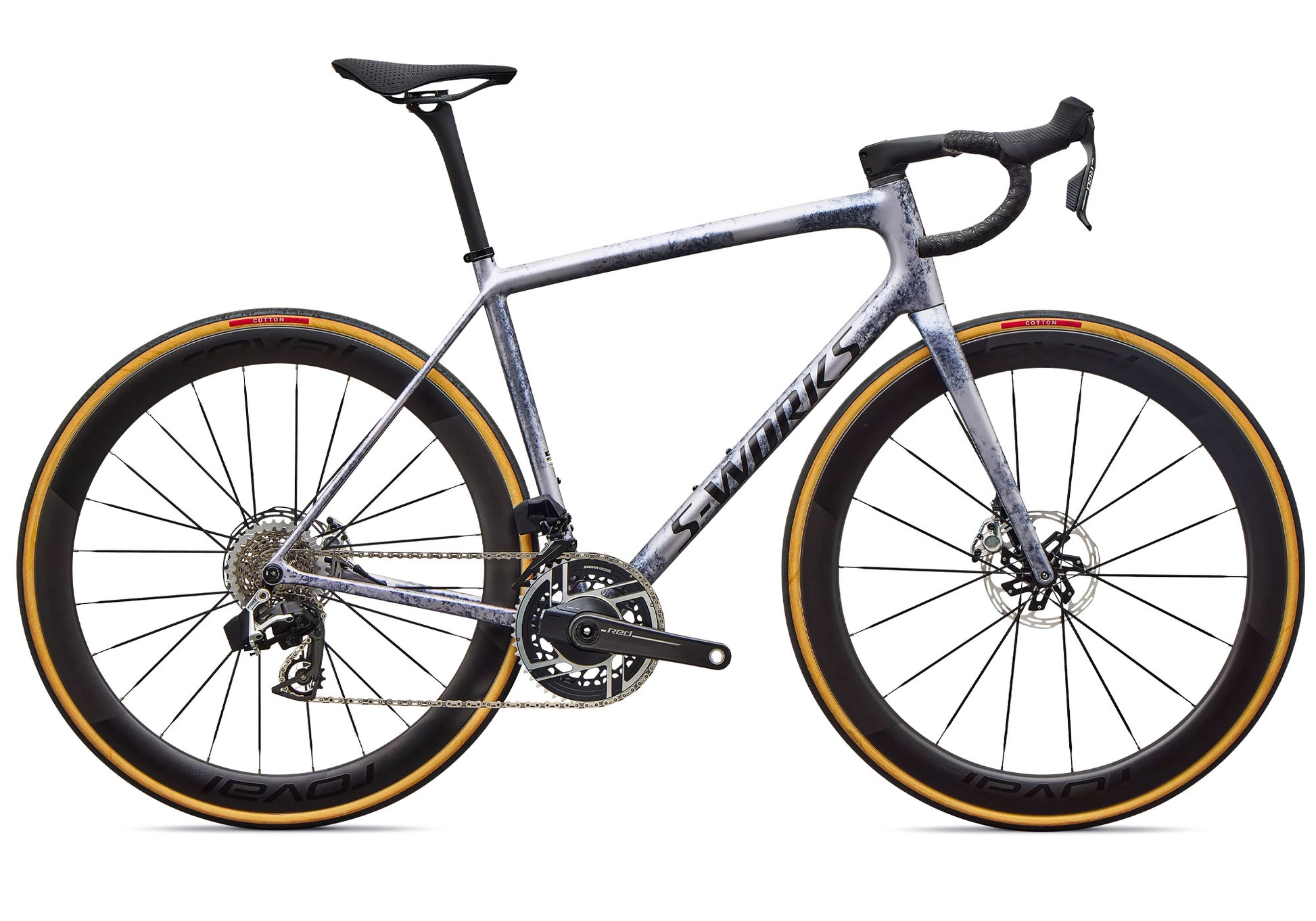 2027 Specialized S-Works Aethos SRAM Red AXS, Amethyst Frost/Obsidian Metallic image 2