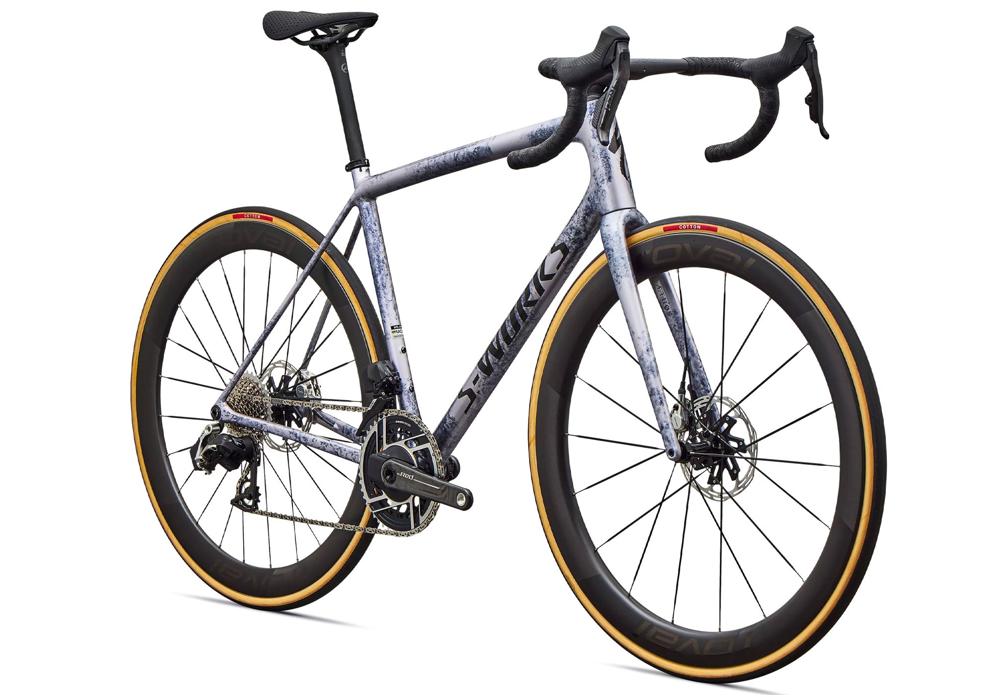 2027 Specialized S-Works Aethos SRAM Red AXS, Amethyst Frost/Obsidian Metallic image 1