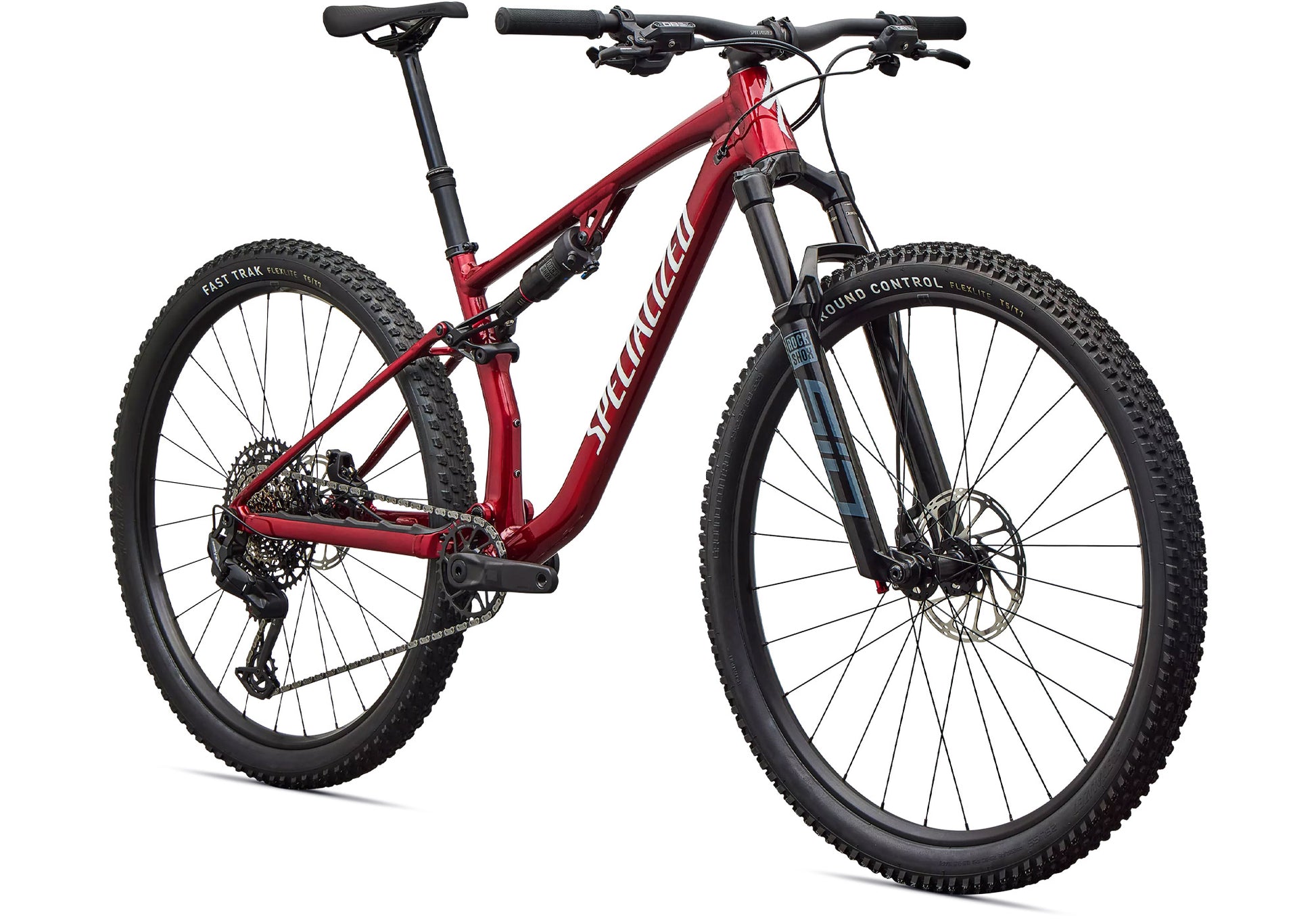 2027 Specialized Chisel Comp Unisex Mountain Bike - Gloss Ruby Metallic/Metallic White Silver image 1