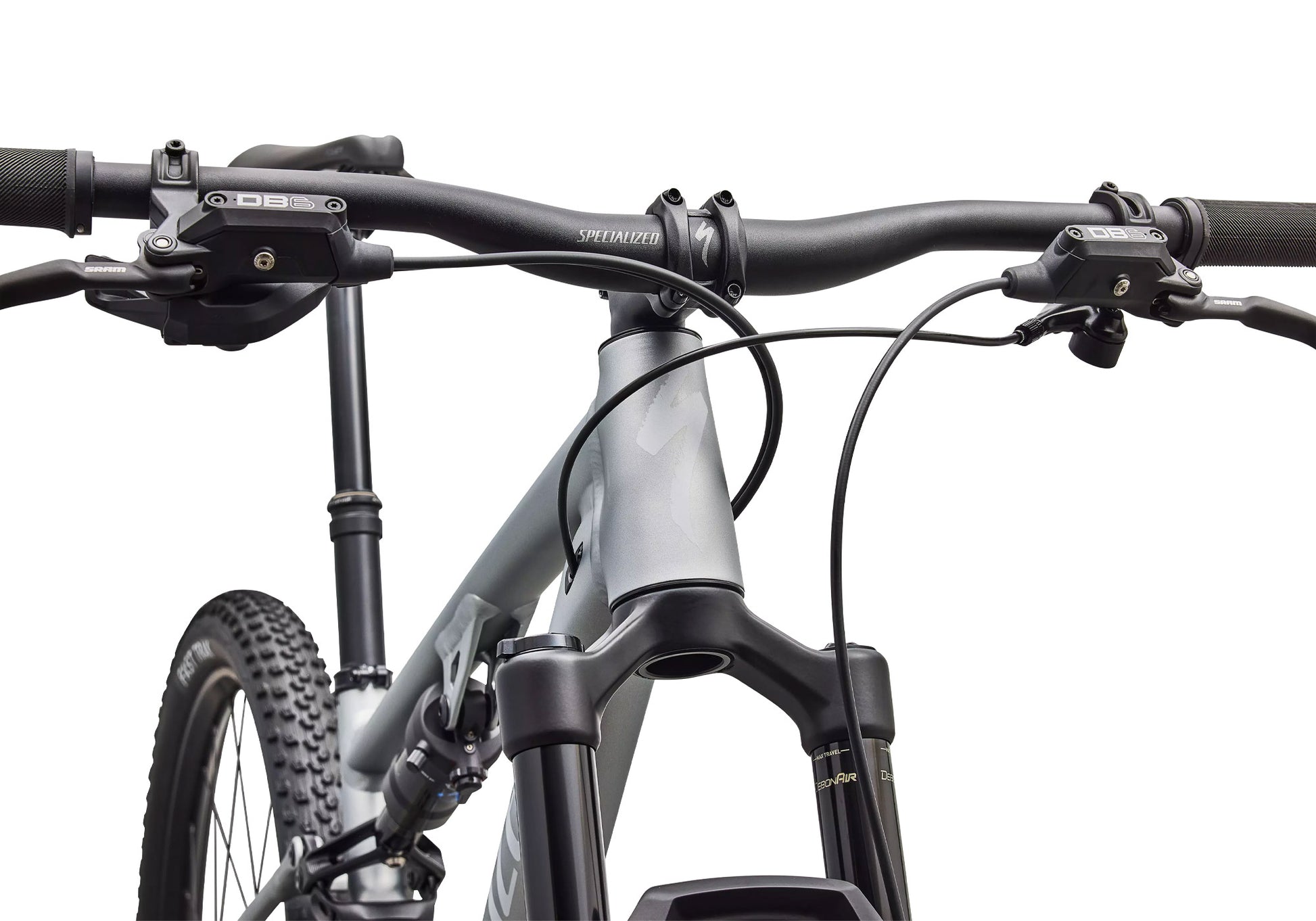 2027 Specialized Chisel Comp Unisex Mountain Bike, Satin Shadow Silver/Silver Dust image 5