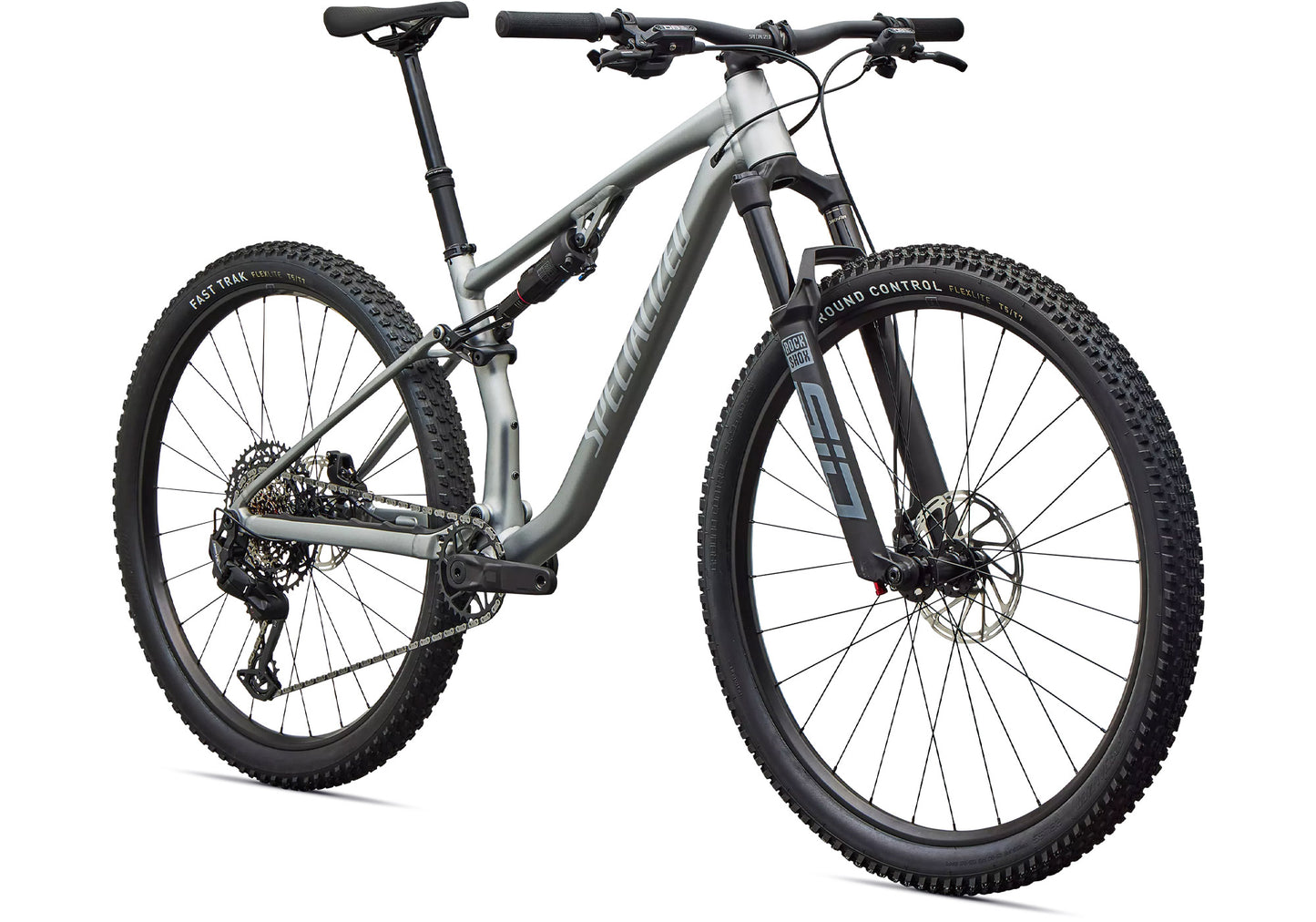 2027 Specialized Chisel Comp Unisex Mountain Bike, Satin Shadow Silver/Silver Dust image 1
