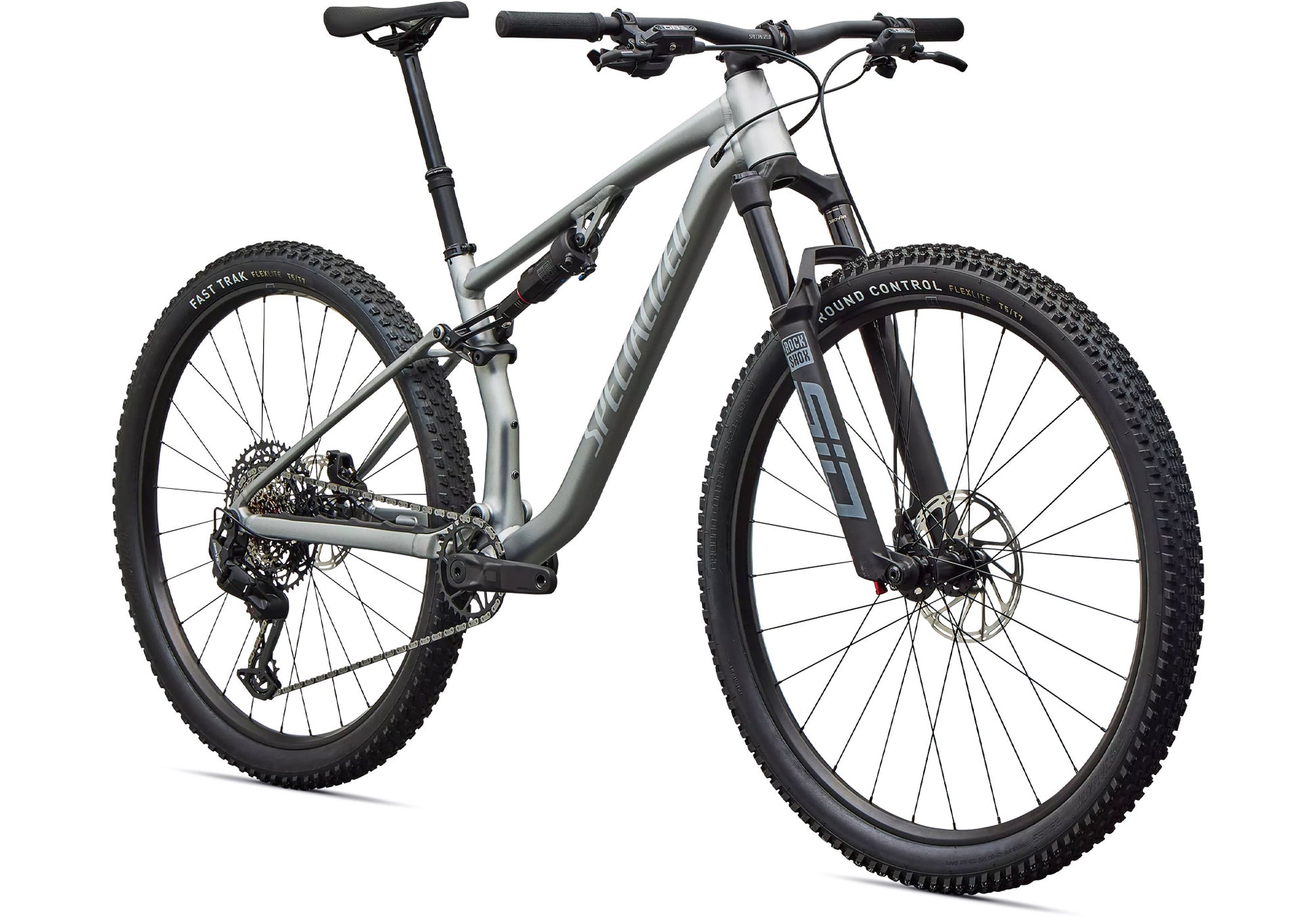 2027 Specialized Chisel Comp Unisex Mountain Bike, Satin Shadow Silver/Silver Dust image 1