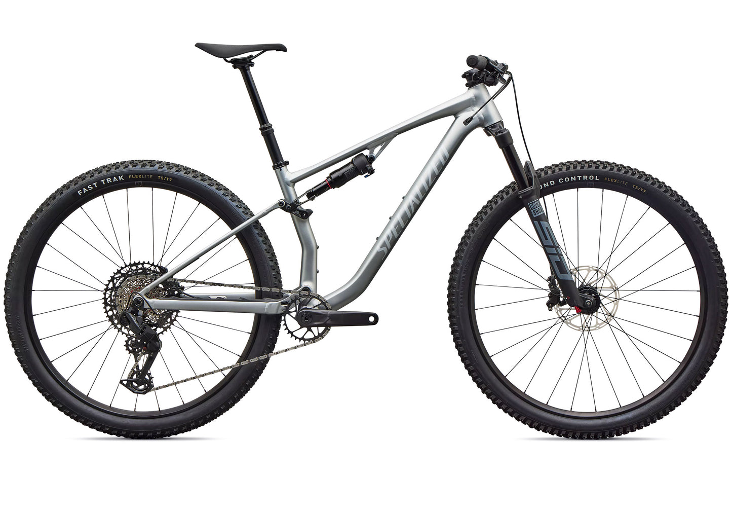 2027 Specialized Chisel Comp Unisex Mountain Bike, Satin Shadow Silver/Silver Dust image 2