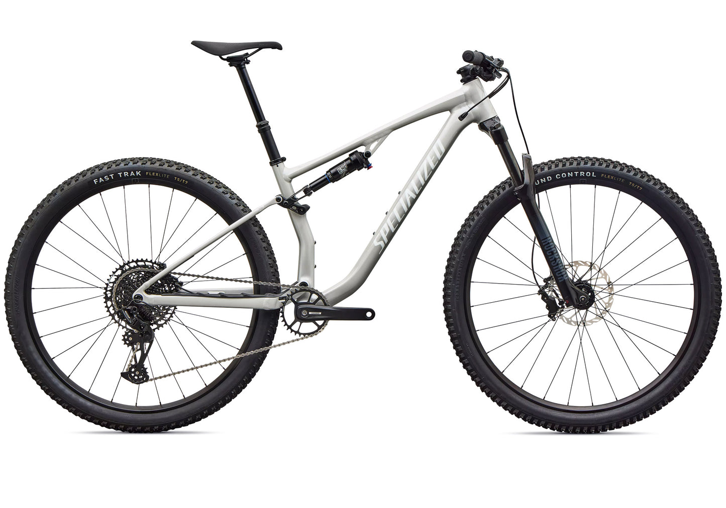2027 Specialized Chisel Unisex Mountain Bike - Gloss Dolomite Metallic/White image 3