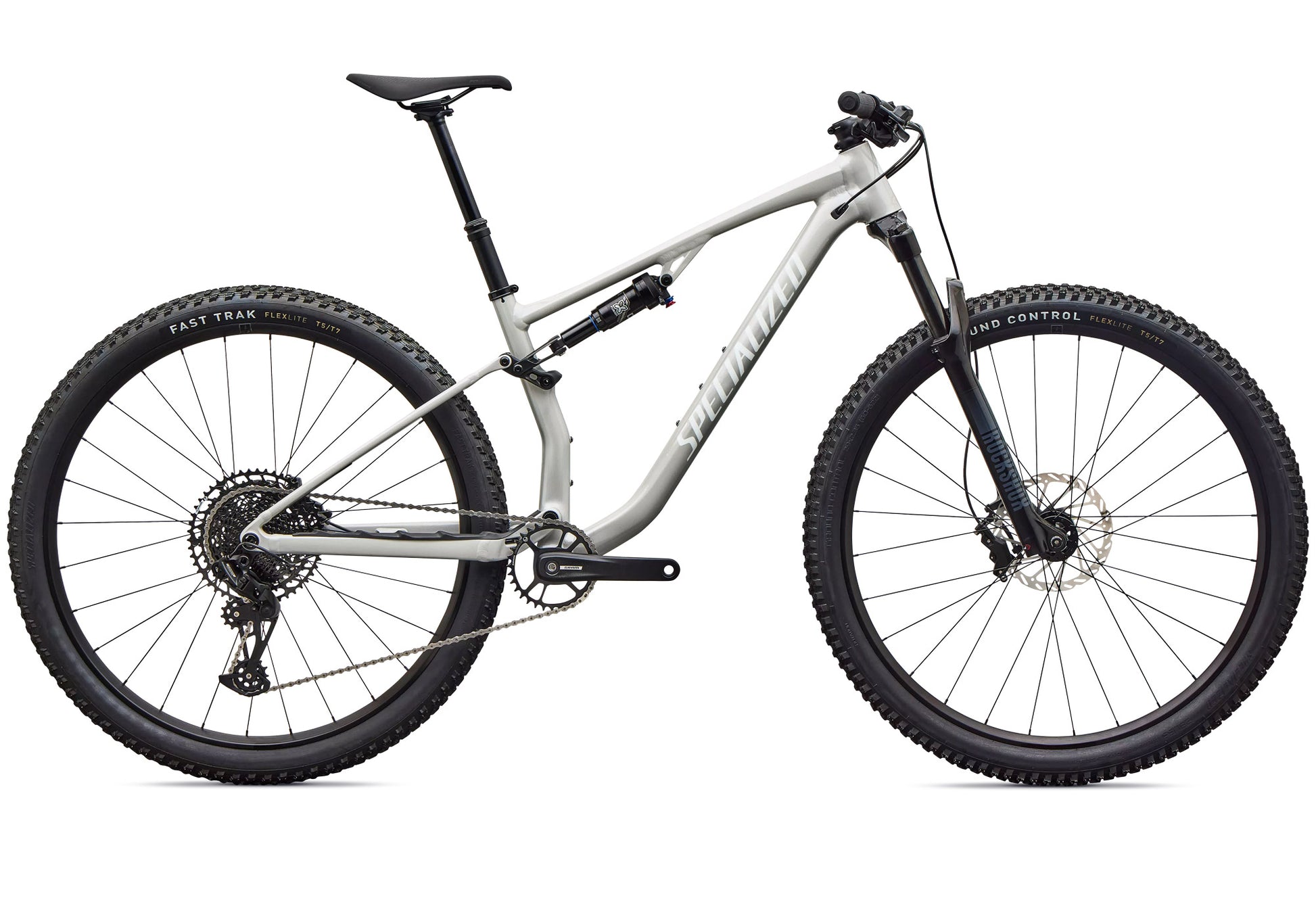 2027 Specialized Chisel Unisex Mountain Bike - Gloss Dolomite Metallic/White image 3