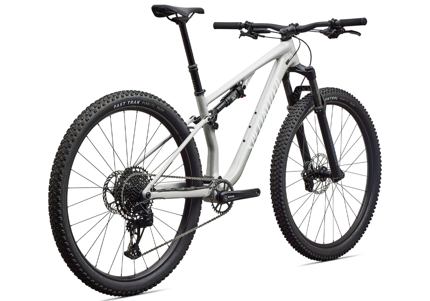 2027 Specialized Chisel Unisex Mountain Bike - Gloss Dolomite Metallic/White image 2