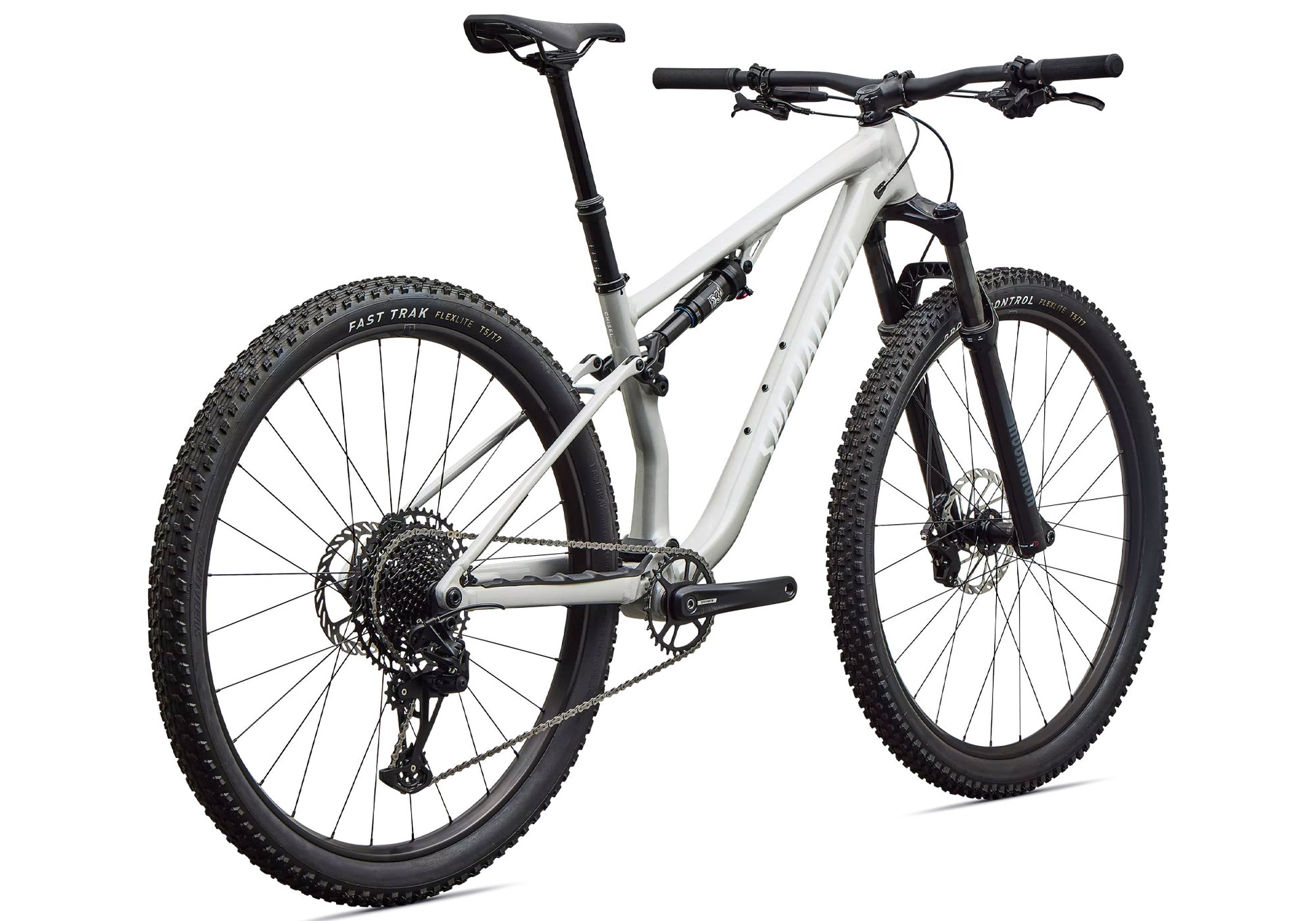 2027 Specialized Chisel Unisex Mountain Bike - Gloss Dolomite Metallic/White image 2