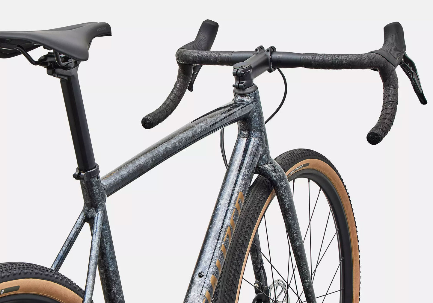 2027 Specialized Crux DSW Comp SRAM Apex XPLR Unisex Gravel Bike, Deep Marine Metallic/Burnt Gold Metallic image 5
