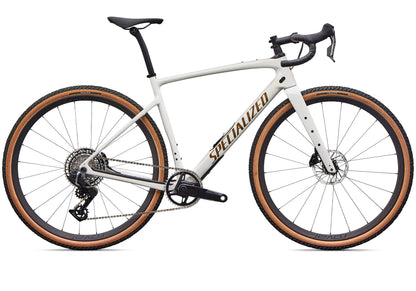 2027 Specialized Diverge 4 Pro SRAM Force XPLR Unisex Gravel/Adventure Bike - Dune White/Burnt Gold image 3