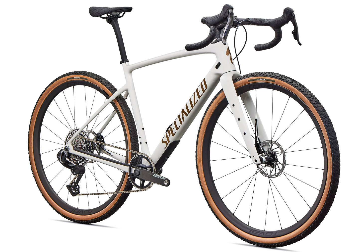 2027 Specialized Diverge 4 Pro SRAM Force XPLR Unisex Gravel/Adventure Bike - Dune White/Burnt Gold image 1
