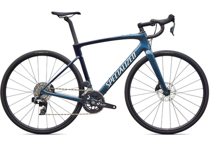2027 Specialized Roubaix SL8 Comp SRAM Rival AXS Unisex Road Bike - Gloss Cast Blue/Dove Grey image 2