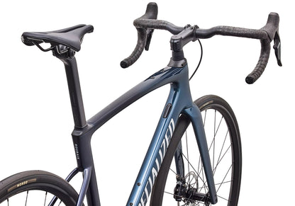 2027 Specialized Roubaix SL8 Comp SRAM Rival AXS Unisex Road Bike - Gloss Cast Blue/Dove Grey image 5