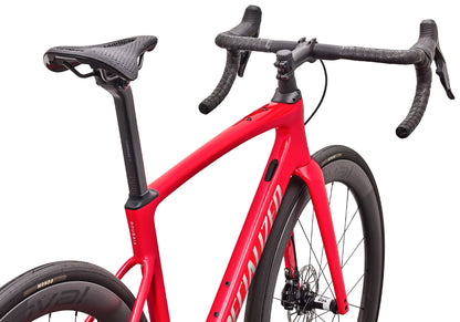 2027 Specialized Roubaix SL8 Pro SRAM Force AXS, Unisex Road Endurance Bike - Gloss Vid Red/Silver Dust image 5
