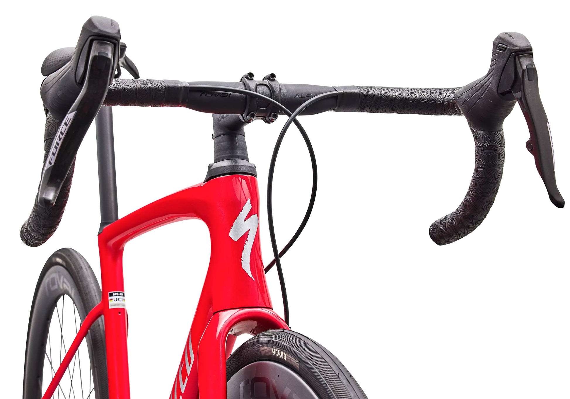 2027 Specialized Roubaix SL8 Pro SRAM Force AXS, Unisex Road Endurance Bike - Gloss Vid Red/Silver Dust image 4