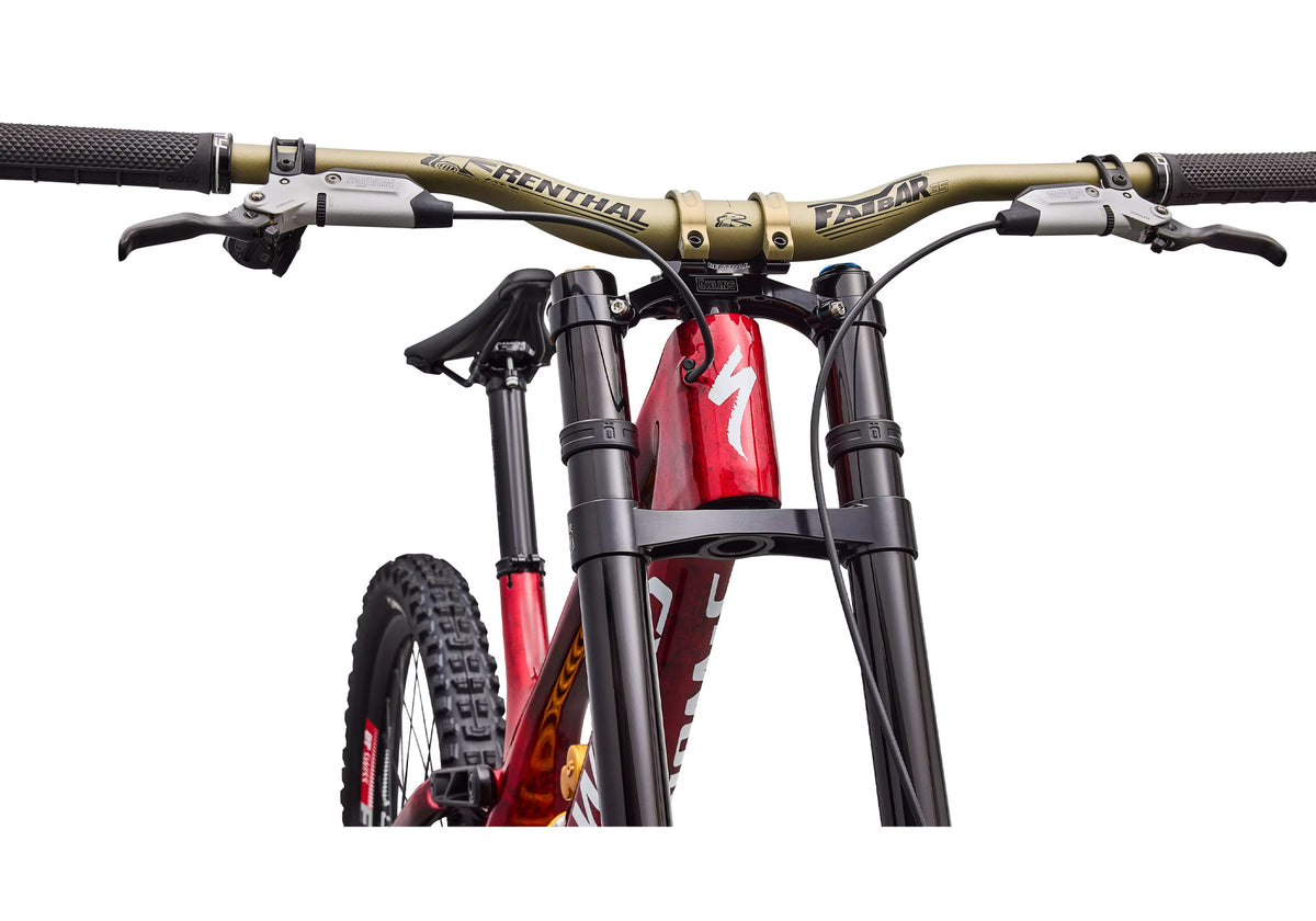 Specialized S-Works Demo 11 LTD Built For Legends Unisex Downhill Bike - Gloss Red Tint Carbon / Silver Dust / White image 2