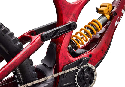 Specialized S-Works Demo 11 LTD Built For Legends Unisex Downhill Bike - Gloss Red Tint Carbon / Silver Dust / White image 5