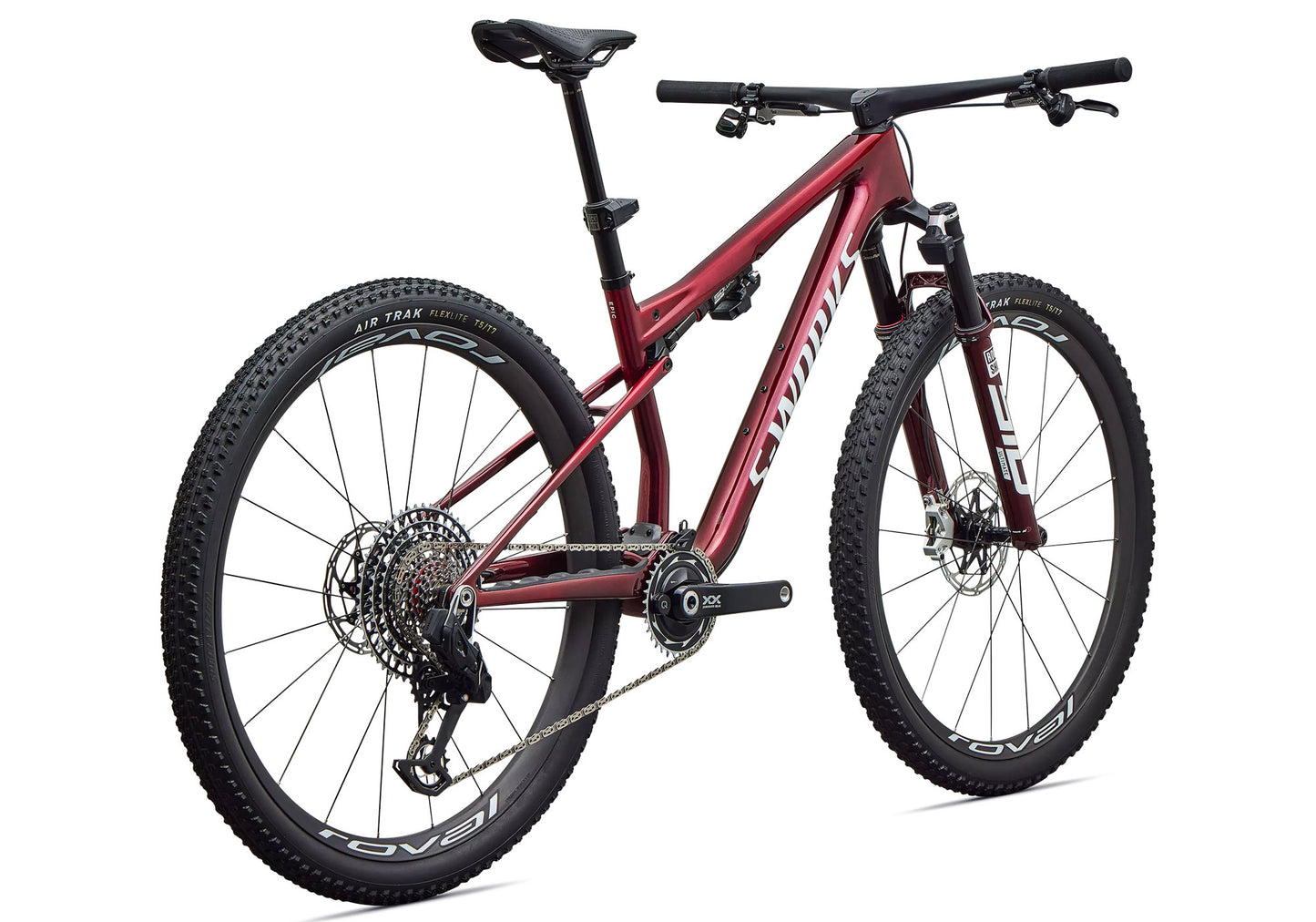 2027 Specialized S-Works Epic 9 Unisex XC Mountain Bike, Gloss Red Tint image 2