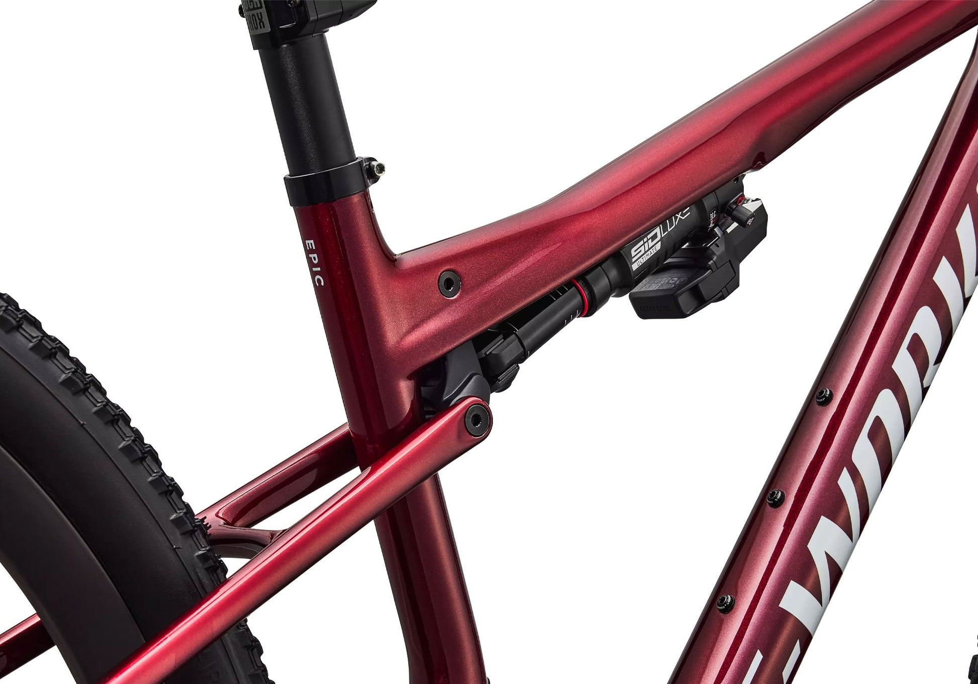 2027 Specialized S-Works Epic 9 Unisex XC Mountain Bike, Gloss Red Tint image 4