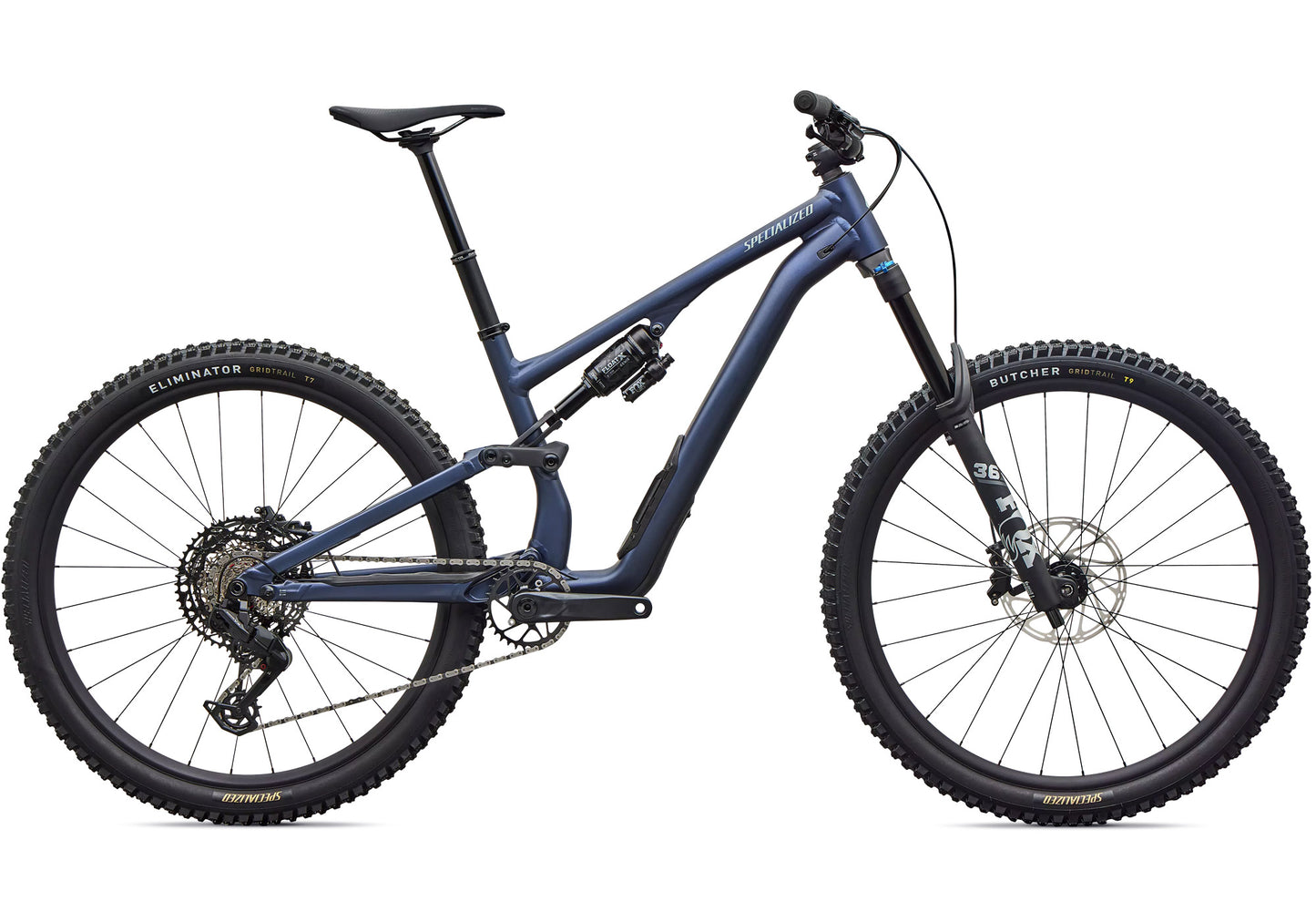 2027 Specialized Stumpjumper 15 EVO Comp Alloy, Satin Metallic Deep Marine / Agave Grey image 3