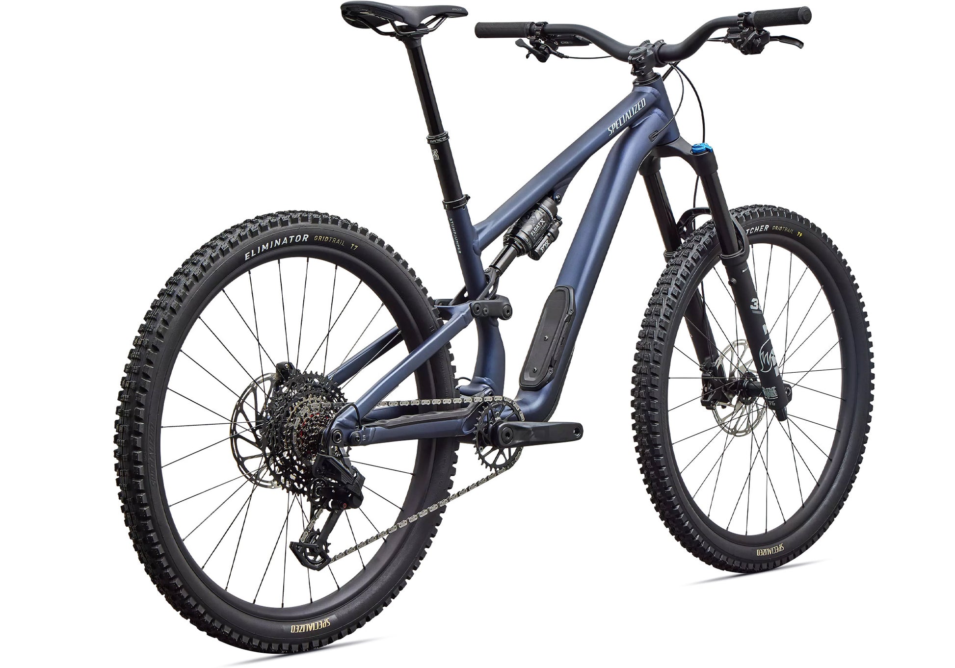 2027 Specialized Stumpjumper 15 EVO Comp Alloy, Satin Metallic Deep Marine / Agave Grey image 2