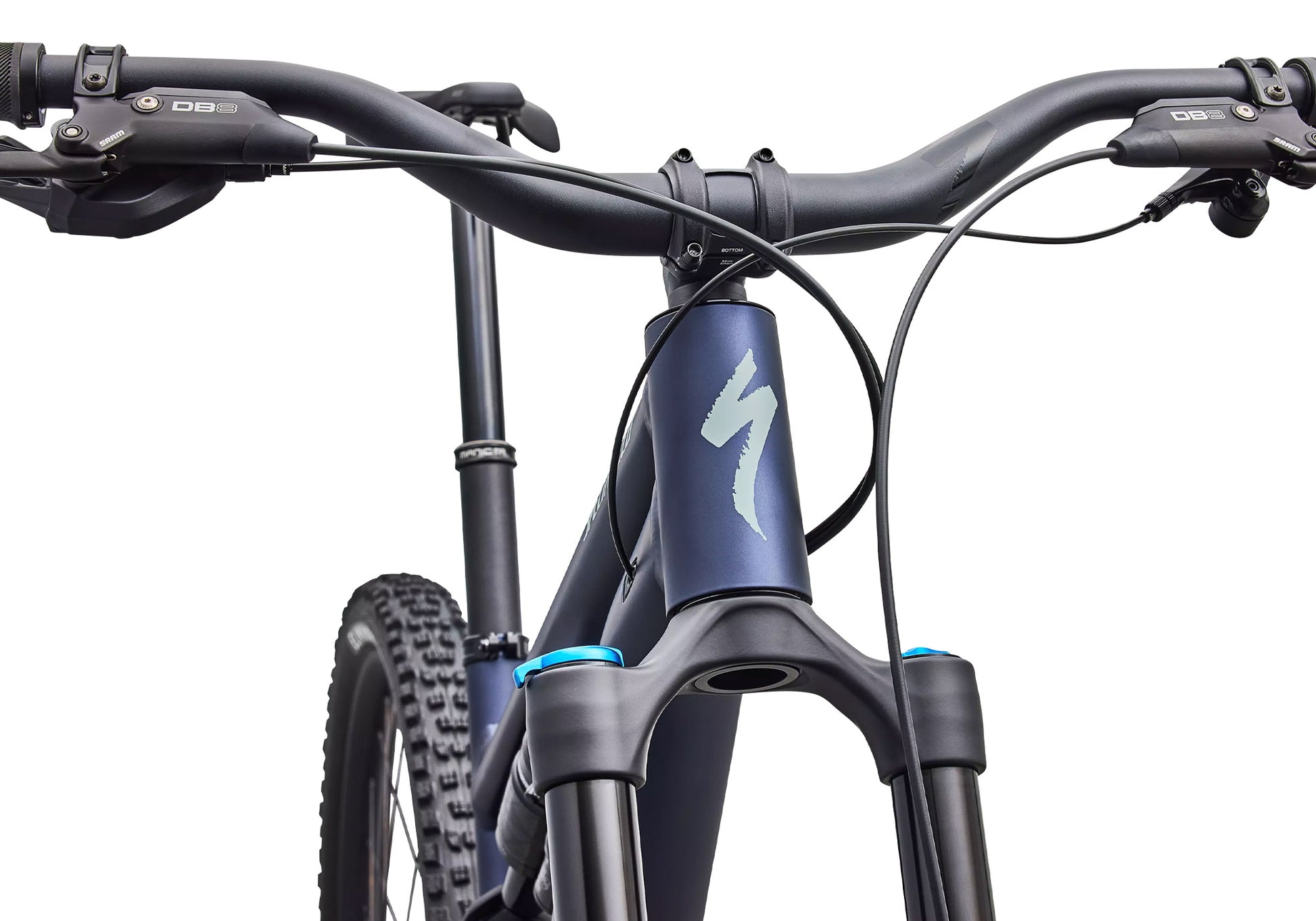 2027 Specialized Stumpjumper 15 EVO Comp Alloy, Satin Metallic Deep Marine / Agave Grey image 4