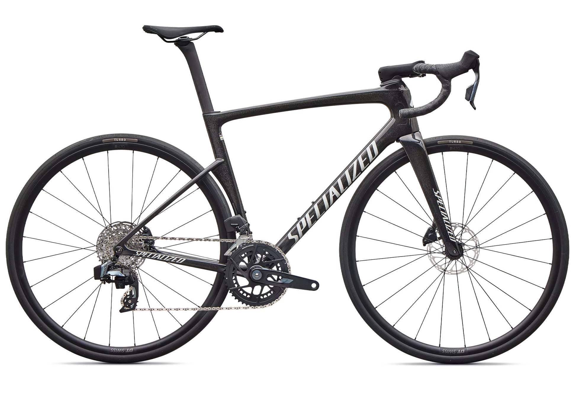 2027 Specialized Tarmac SL9 Comp SRAM Rival AXS Unisex Road Bike, Gloss Charcoal Tint/Dolomite Metallic image 2