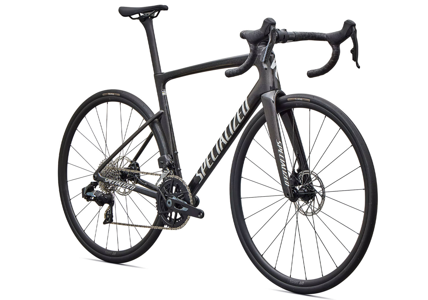 2027 Specialized Tarmac SL9 Comp SRAM Rival AXS Unisex Road Bike, Gloss Charcoal Tint/Dolomite Metallic image 1