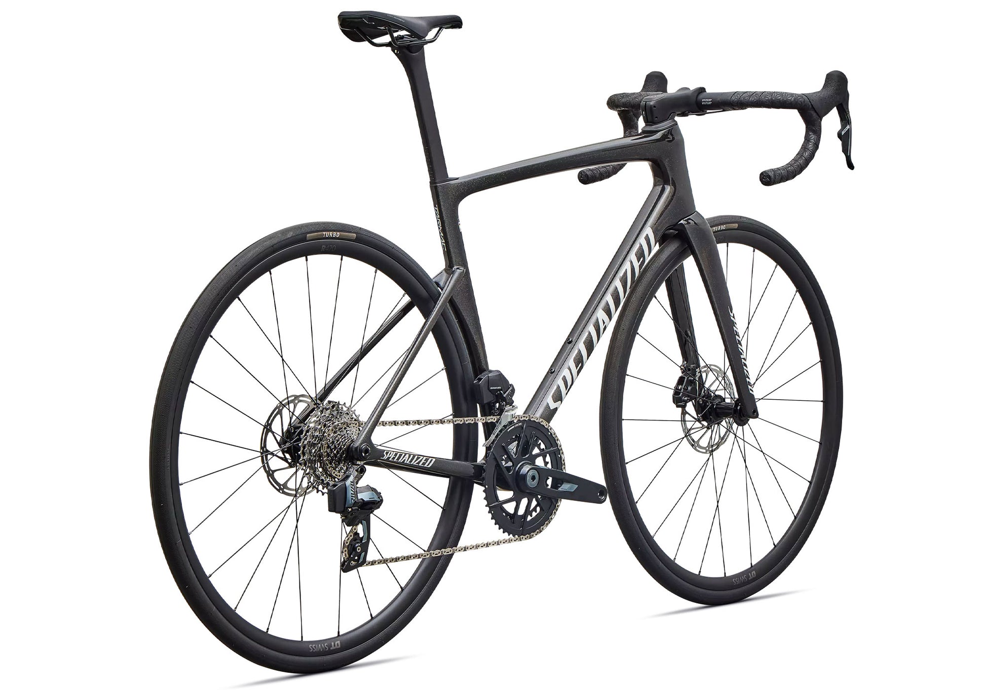 2027 Specialized Tarmac SL9 Comp SRAM Rival AXS Unisex Road Bike, Gloss Charcoal Tint/Dolomite Metallic image 3