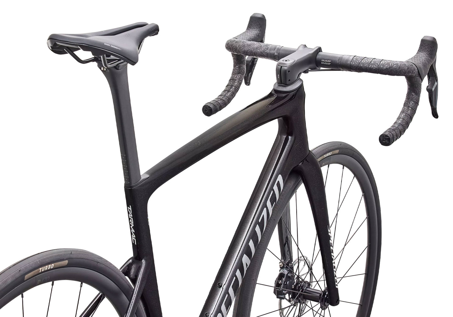 2027 Specialized Tarmac SL9 Comp SRAM Rival AXS Unisex Road Bike, Gloss Charcoal Tint/Dolomite Metallic image 5