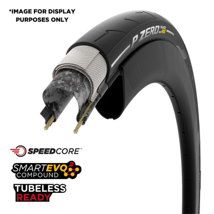 Pirelli P Zero Race TLR RS Retro Tubeless Ready Road Bike Tyres 700C image 1