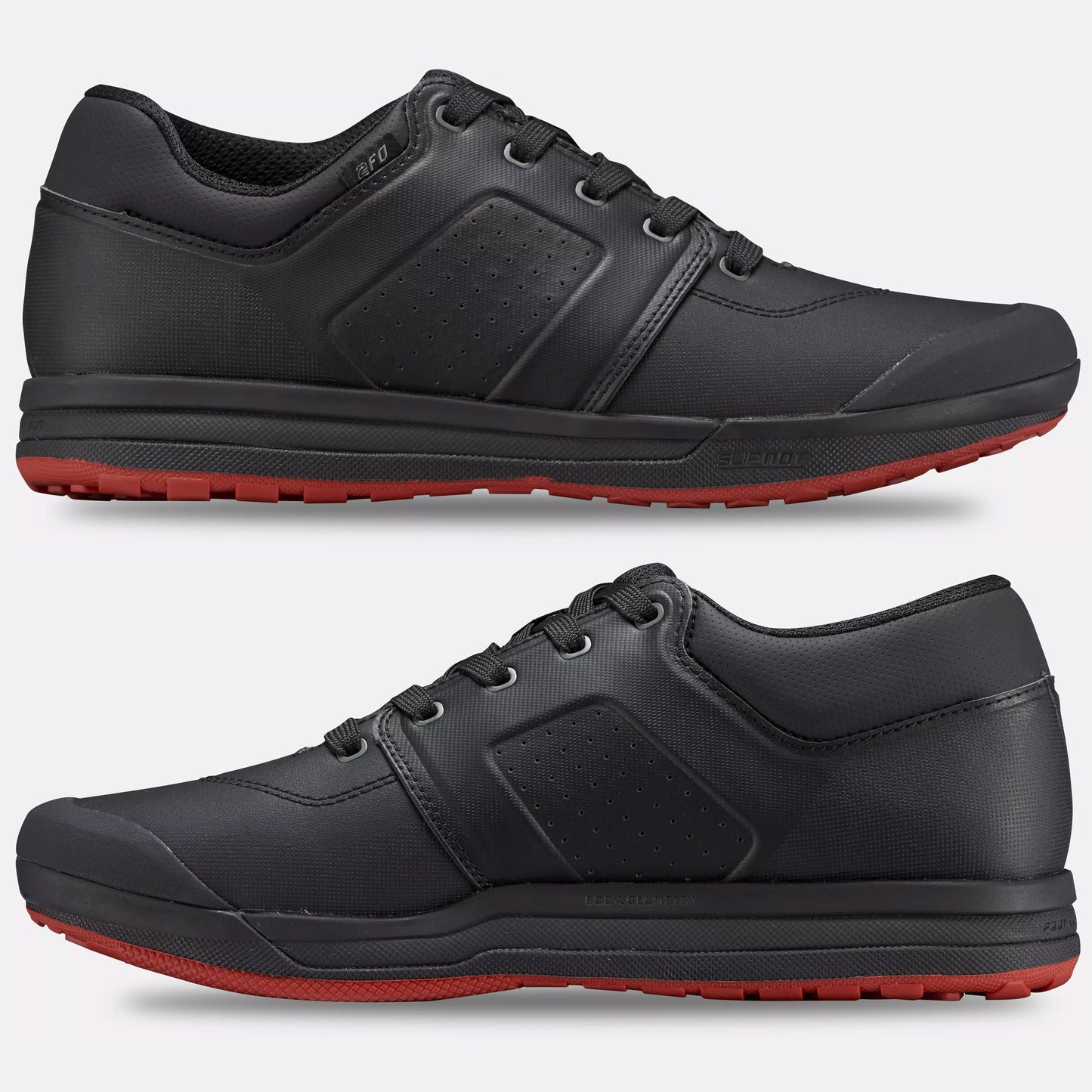 Specialized Unisex 2FO DH Clip Mountain Bike Shoes, Black/Redwood image 2