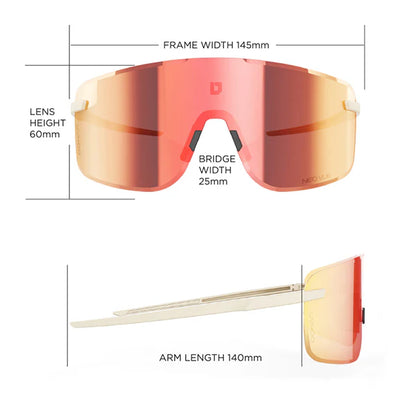 Ulac Visionär Photochromic Unisex Cycling Sunglasses, Jet Black/Gold image 4