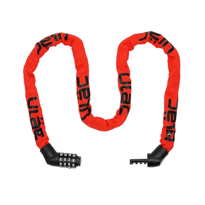 ULAC Street Fighter Chain Combination Bicycle Lock 100cm - Lava image 1