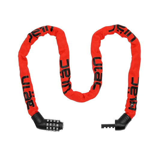 ULAC Street Fighter Chain Combination Bicycle Lock 100cm - Lava image 1