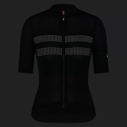 Rapha Women's Brevet Lightweight Cycling Jersey III, Black