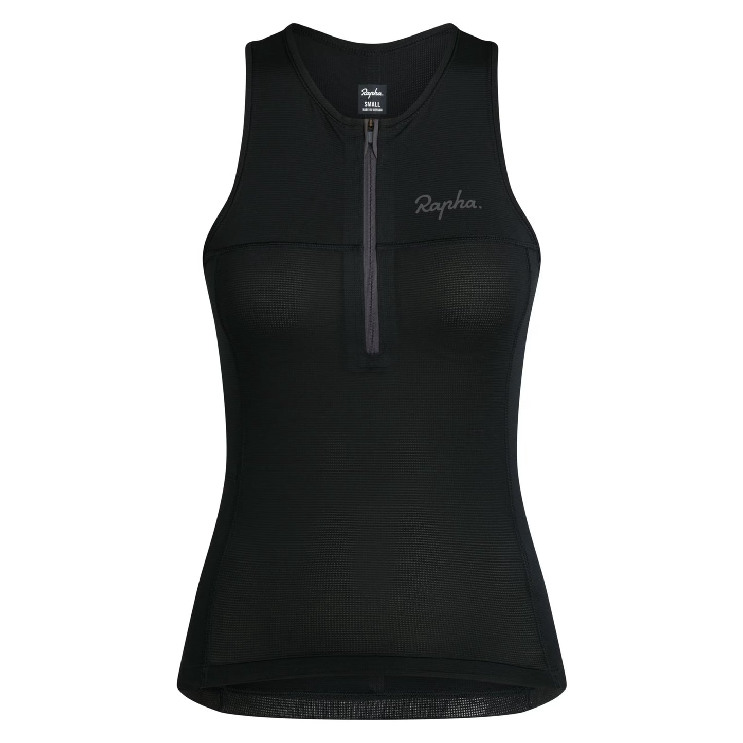 Rapha 2025 Women's Half Tank Zip Top - Black/Black image 1 ANH01XXBBKXXS,ANH01XXBBKXSM,ANH01XXBBKSML,ANH01XXBBKMED,ANH01XXBBKLRG,ANH01XXBBKXLG