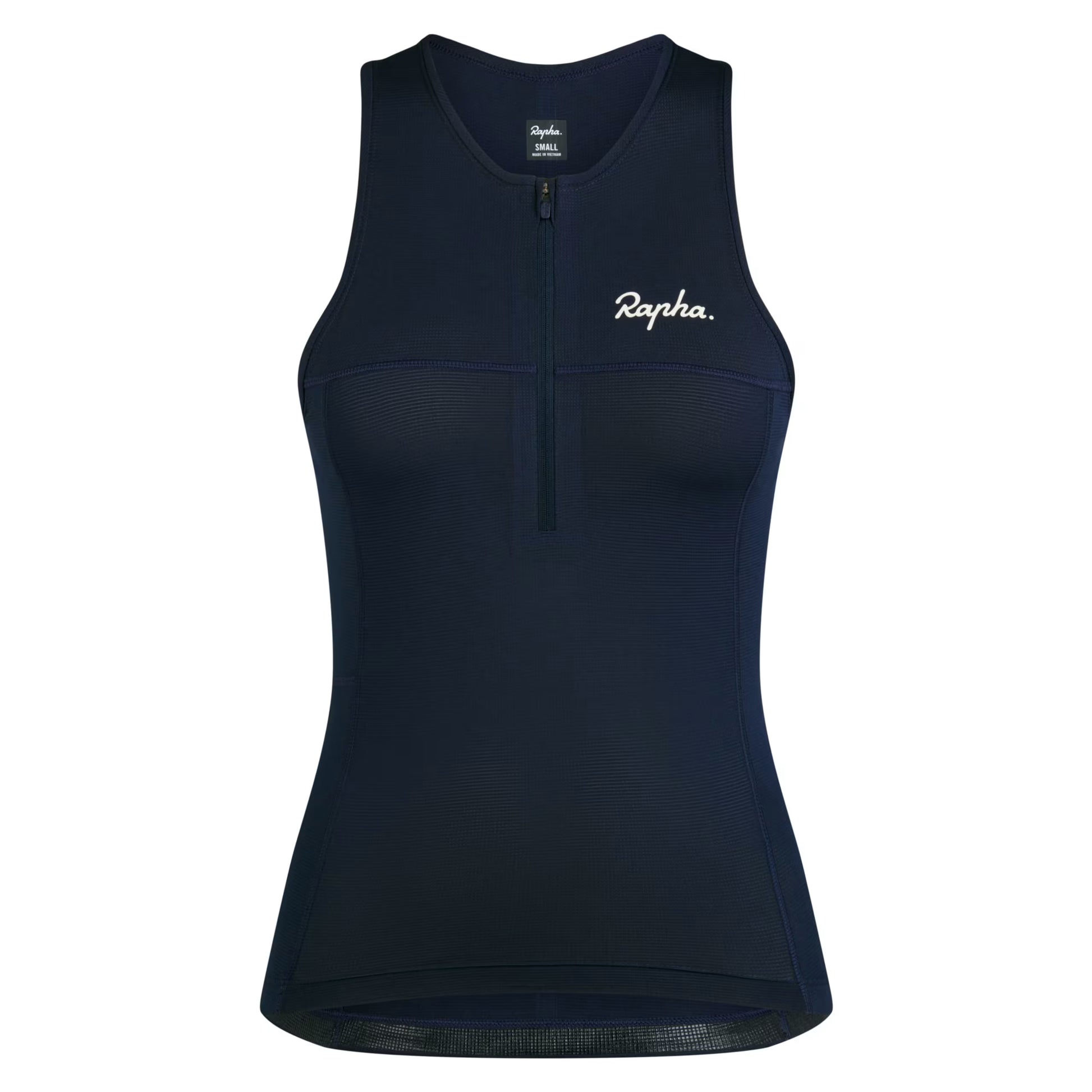 Rapha 2025 Women's Half Tank Zip Top - Dark Navy image 1 ANH01XXDNWXXS,ANH01XXDNWXSM,ANH01XXDNWSML,ANH01XXDNWMED,ANH01XXDNWLRG,ANH01XXDNWXLG