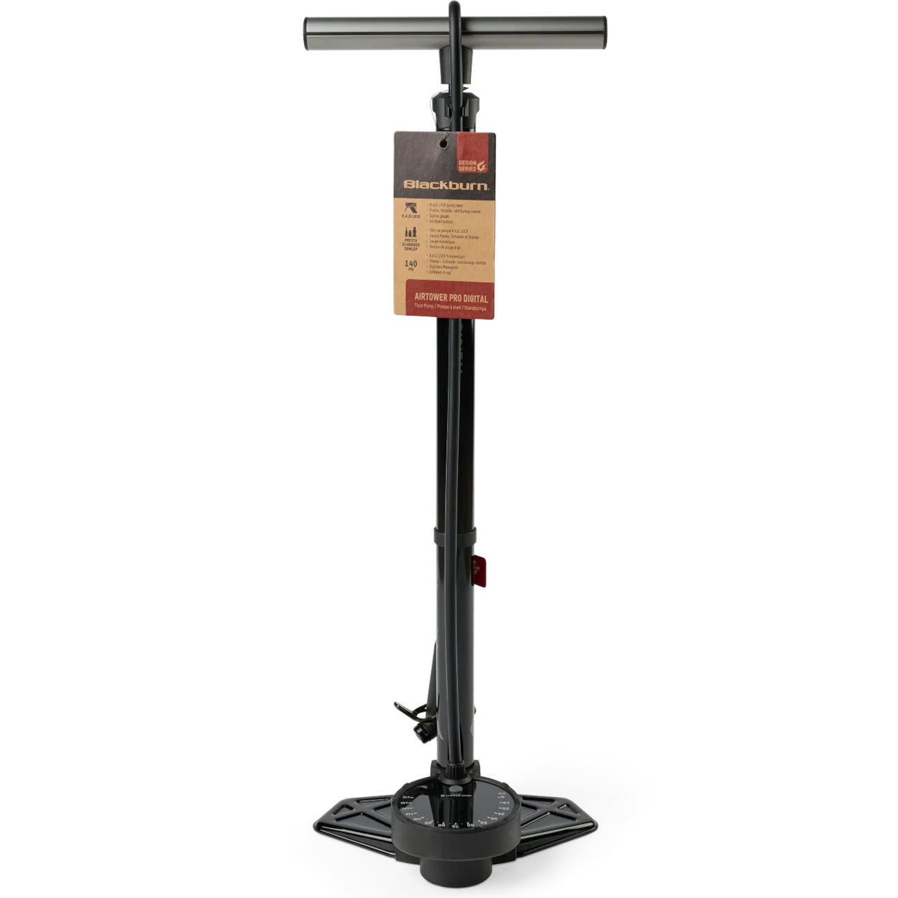 Blackburn Airtower Pro Digital Floor Bicycle Pump BB39688001OS image 1