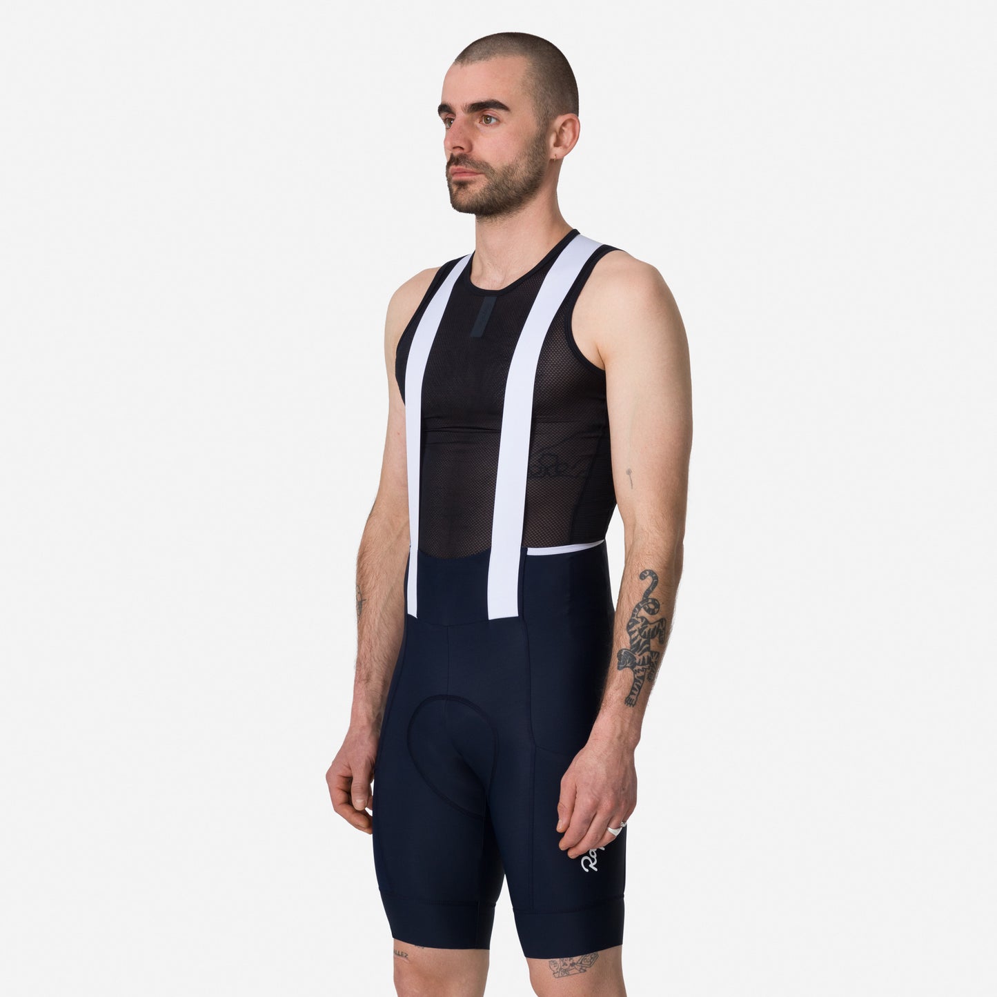 Rapha Men's Brevet Element Cargo Bib Shorts Dark Navy/White BEB01XXDNW image 4