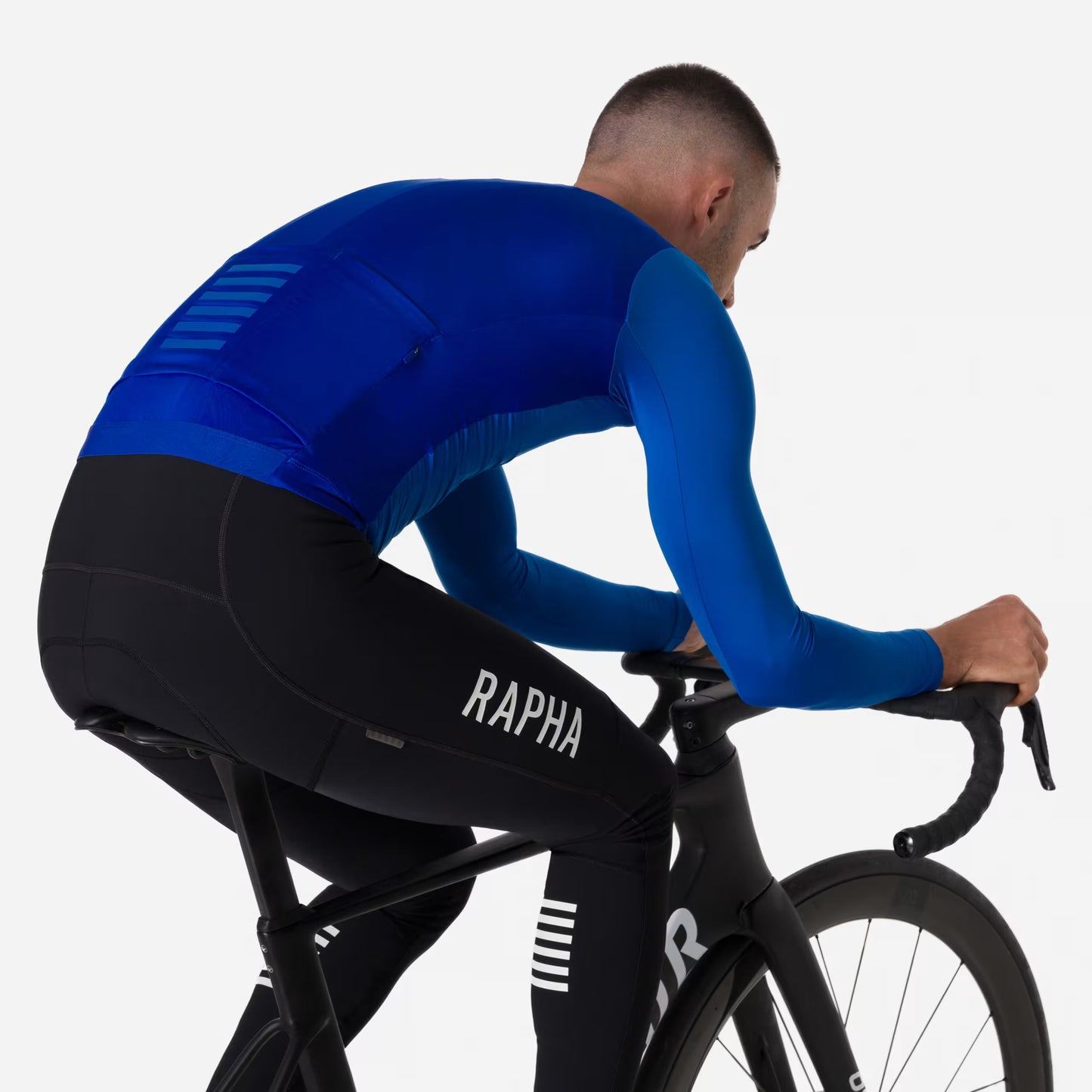 Rapha Men's Pro Team Long Sleeve Lightweight Cycling Jersey, Light Blue/Blue BEY01LSBOUXSM,BEY01LSBOUSML,BEY01LSBOUMED,BEY01LSBOULRG,BEY01LSBOUXLG,BEY01LSBOUXXL image 5