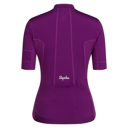 Rapha Women's Brevet Element Jersey - Deep Magenta/White IMAGE 2