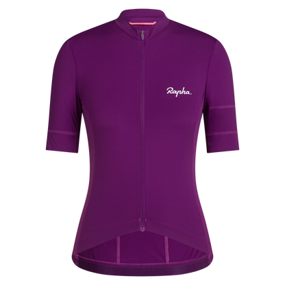 Rapha Women's Brevet Element Jersey - Deep Magenta/White IMAGE 1