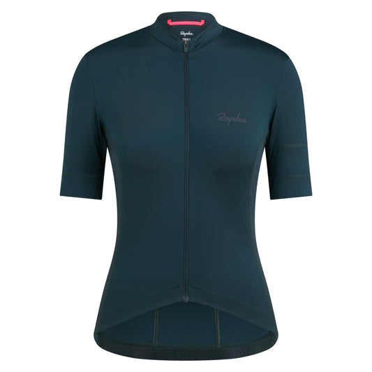 Rapha 2025 Women's Brevet Element Jersey - Forest Green/Black Reflective