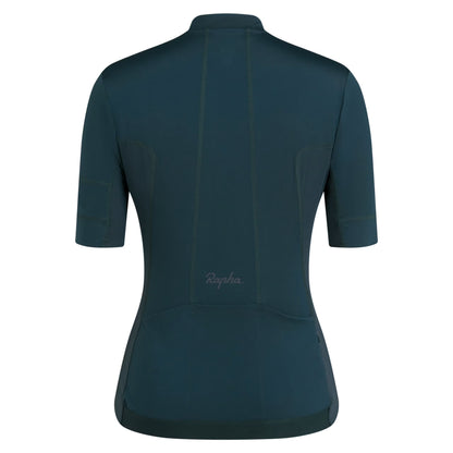 Rapha 2025 Women's Brevet Element Jersey - Forest Green/Black Reflective image 2 BGJ01XXMRFXXS,BGJ01XXMRFXSM,BGJ01XXMRFSML,BGJ01XXMRFMED,BGJ01XXMRFLRG,BGJ01XXMRFXLG
